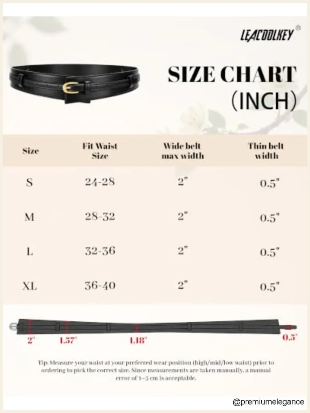 Wide Faux Leather Belt for Women 2-in-1 Detachable Waist Belt